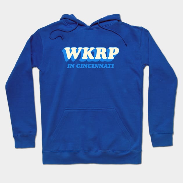 WKRP in Cincinnati Blue Hoodie by Sayang Anak